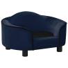 Dog Sofa Blue 67x47x36 cm - Plush Pet Furniture