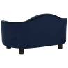 Dog Sofa Blue 67x47x36 cm - Plush Pet Furniture