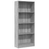 Bookcase Grey Sonoma 60x24x143 cm | Stylish Storage Solution