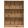 Artisian Oak Bookcase - 80x24x109 cm Engineered Wood Storage