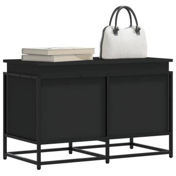 Storage Box with Lid - Black 80x40x51.5 cm - Hipomarket