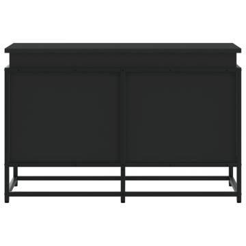 Storage Box with Lid - Black 80x40x51.5 cm - Hipomarket