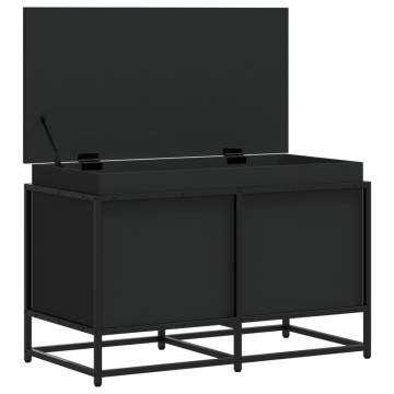 Storage Box with Lid - Black 80x40x51.5 cm - Hipomarket