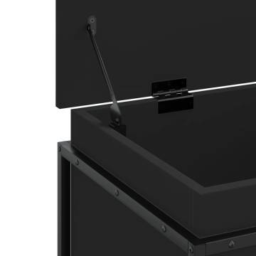 Storage Box with Lid - Black 80x40x51.5 cm - Hipomarket