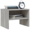 2 pcs Grey Sonoma Bedside Cabinets - Stylish Storage Solution