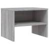 2 pcs Grey Sonoma Bedside Cabinets - Stylish Storage Solution