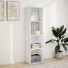 Stylish White Bookcase 40x30x152 cm - Engineered Wood