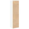 Stylish White Bookcase 40x30x152 cm - Engineered Wood