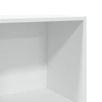 Stylish White Bookcase 40x30x152 cm - Engineered Wood