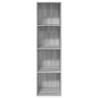 Grey Sonoma Bookcase - Stylish Engineered Wood Storage