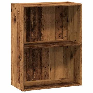 Stylish Bookcase Old Wood - 60x30x77 cm Engineered Wood