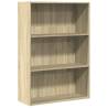 Sonoma Oak Bookcase 80x30x114 cm - Stylish Storage Solution