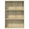 Sonoma Oak Bookcase 80x30x114 cm - Stylish Storage Solution