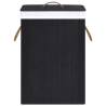 Bamboo Laundry Basket Black | Stylish & Functional Storage