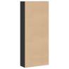 Stylish Black Book Cabinet - 80x30x189 cm Engineered Wood