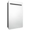 LED Bathroom Mirror Cabinet Grey 60x11x80 cm | Hipomarket