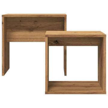 Nesting Coffee Tables 2 pcs Artisan Oak | Stylish & Space-Saving