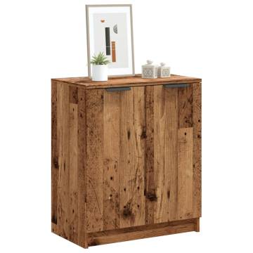 Shoe Cabinet Old Wood 59x35x70 cm - Stylish Storage Solution