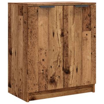 Shoe Cabinet Old Wood 59x35x70 cm - Stylish Storage Solution