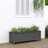 Garden Raised Bed Grey 119.5x40x39 cm Solid Wood Pine Colour grey pine Size 119.5 x 40 x 39 cm Quantity in Package 1 