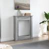 Fireplace Surround Grey Sonoma 75x20x87.5 cm Engineered Wood