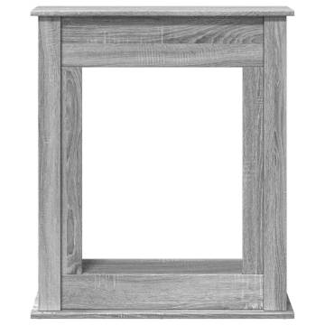 Fireplace Surround Grey Sonoma 75x20x87.5 cm Engineered Wood