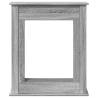 Fireplace Surround Grey Sonoma 75x20x87.5 cm Engineered Wood