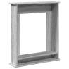 Fireplace Surround Grey Sonoma 75x20x87.5 cm Engineered Wood