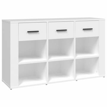 Elegant White Sideboard - 100x30x59.5 cm Engineered Wood