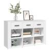 Elegant White Sideboard - 100x30x59.5 cm Engineered Wood