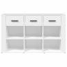 Elegant White Sideboard - 100x30x59.5 cm Engineered Wood