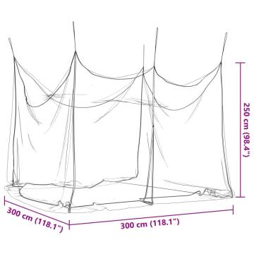 Mosquito Net 300x300 cm - Indoor & Outdoor Use | HipoMarket