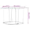 Hanging Mosquito Net 156 Mesh White - 220x150x180 cm