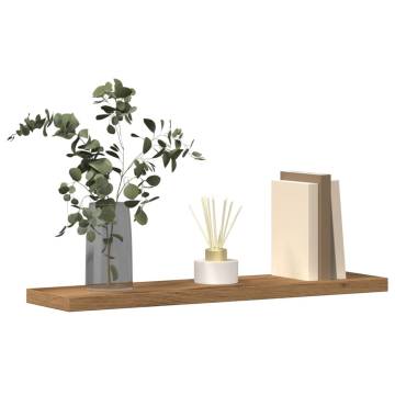 Artisan Oak Wall Shelves - Set of 4 | Durable & Stylish Storage