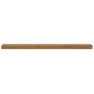 Artisan Oak Wall Shelves - Set of 4 | Durable & Stylish Storage