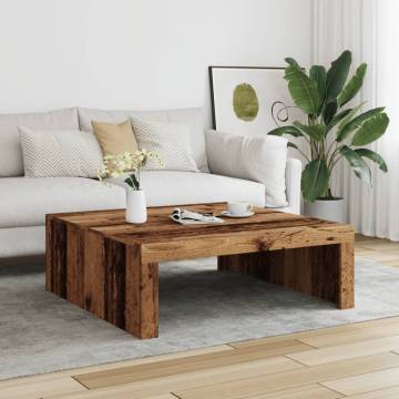 Old Wood Coffee Table - 100x100x35 cm | HipoMarket