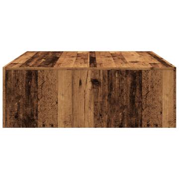 Old Wood Coffee Table - 100x100x35 cm | HipoMarket