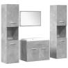 4 Piece Bathroom Furniture Set - Concrete Grey | Hipo Market