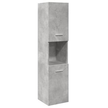 4 Piece Bathroom Furniture Set - Concrete Grey | Hipo Market