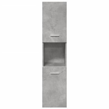 4 Piece Bathroom Furniture Set - Concrete Grey | Hipo Market