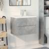 2 Piece Bathroom Furniture Set in Concrete Grey - Stylish & Durable