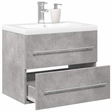 2 Piece Concrete Grey Bathroom Furniture Set | HipoMarket