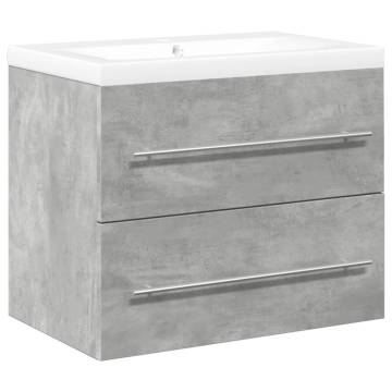 2 Piece Concrete Grey Bathroom Furniture Set | HipoMarket