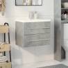 2 Piece Concrete Grey Bathroom Furniture Set | HipoMarket