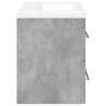 2 Piece Concrete Grey Bathroom Furniture Set | HipoMarket