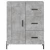 Elegant Highboard in Concrete Grey - 69.5x34x180 cm