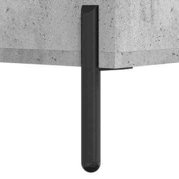 Elegant Highboard in Concrete Grey - 69.5x34x180 cm