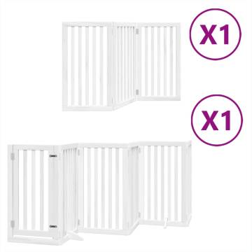 Foldable Dog Gate with Door - 9 Panels, 450cm | HipoMarket