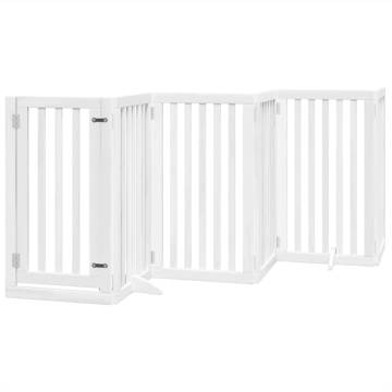 Foldable Dog Gate with Door - 9 Panels, 450cm | HipoMarket