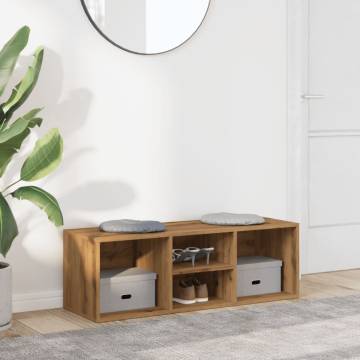 Shoe Storage Bench Artisan Oak | Stylish & Practical 105x35cm